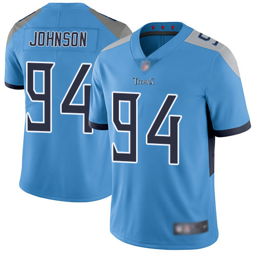 Tennessee Titans Limited Light Blue Men Austin Johnson Alternate Jersey NFL Football #94 Vapor Untouchable